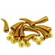 thumbnail image 2 of 10 juegos de cono curvo Screwback Studs remaches para cuero DIY Praft Punk Gold, 2 of 5