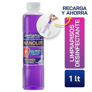 Nanolife - Limpiapisos Desinfectante - 1 Lt - Aroma Lavanda