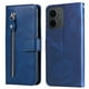 thumbnail image 5 of Funda con Cremallera para Xiaomi Poco C85, Carcasa Cartera de Cuero PU con Soporte y Tarjetero, 5 of 5