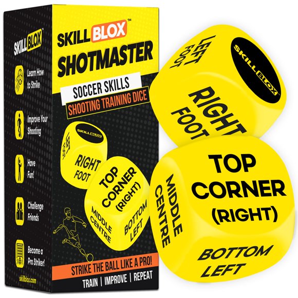 Dados de entrenamiento de tiro de fútbol SKILL BLOX ShotMaster (2 unidades)