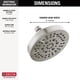 thumbnail image 3 of Delta 6Setting Chrome Shower Head with High Pressure Spray, 3 of 3