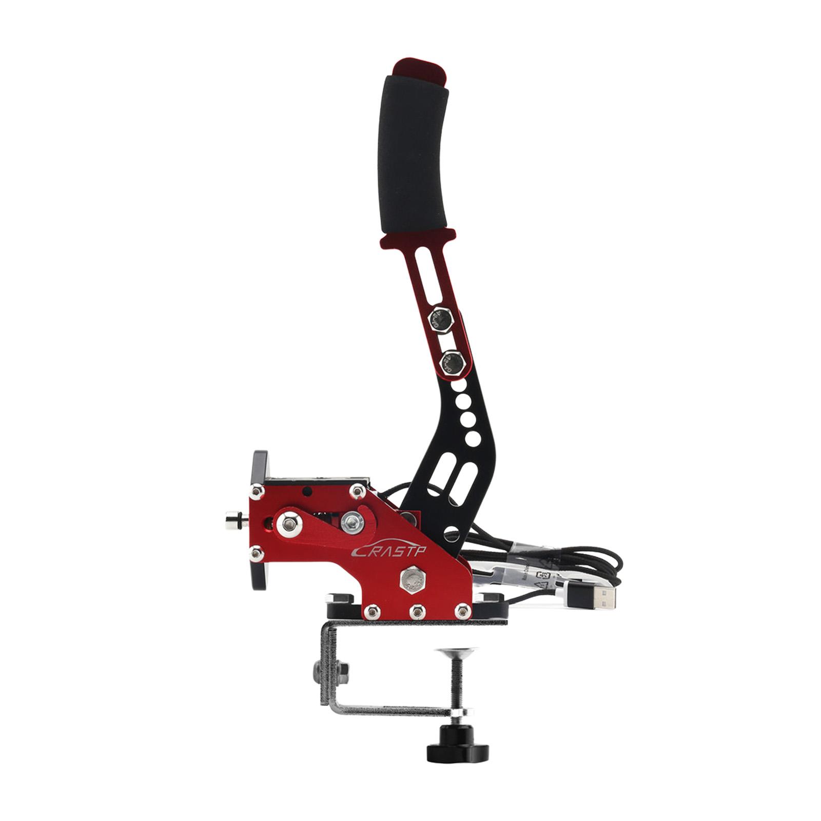 Magideal - Freno De Mano Usb Juego De Pc Freno De Mano Usb 16Bit, Fácil De Montar, Aluminio, Freno Rendimiento Analógico Freno De Mano Para Accesorios Consola De Rojo