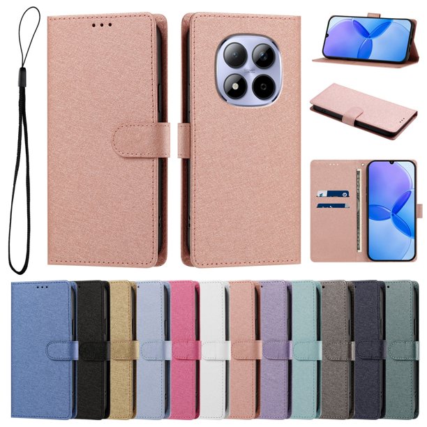 Cartera Funda para Xiaomi Redmi Note 15 Pro 4G Carga Inalámbrica, Rosa