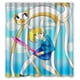 thumbnail image 1 of Cortina de ducha de Hora de Aventuras Finn, juego de cortina de baño con ganchos, tamaño 60 x 72 pulgadas, 1 of 3