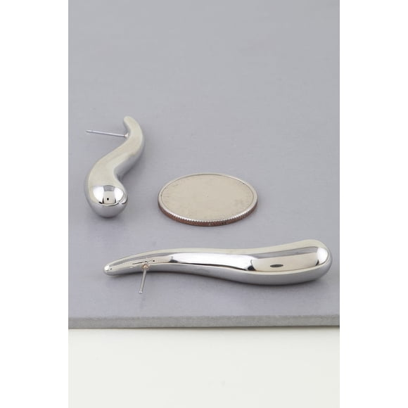 Pendientes Fashnzfab Abstract Wave Teardrop