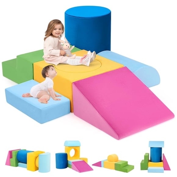 Climbing Toys Edbuosy, espuma para interiores, 7 piezas, de 1 a 3 años