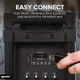 thumbnail image 4 of Altavoz Bluetooth inalámbrico Gemini de 10 pulgadas alimentado por batería con asa tipo trolley, ent, 4 of 6