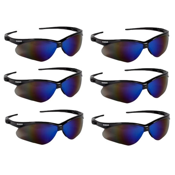 Gafas de seguridad KLEENGUARD V30 Nemesis negro/azul (6 pares)