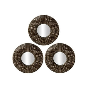 Vgo - Set De 3 Espejos Red. Color Dor Viejo 25
