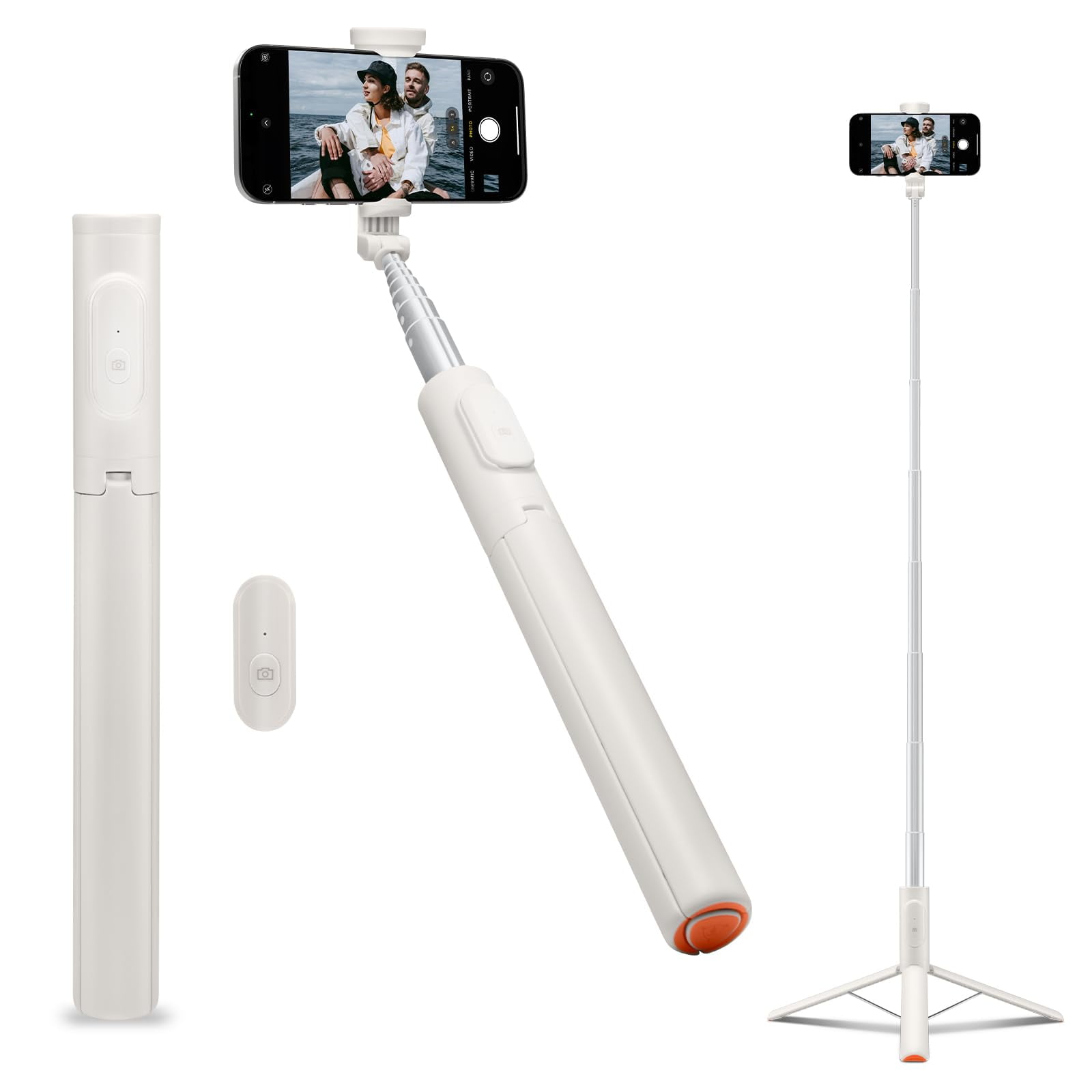 Trípode Para Cámara Spigen 57" Selfie Stick De Apertura Automática Con Control Remoto