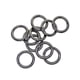 thumbnail image 3 of 10 unids 28mm Ronda Spring Snap Hooks mosquetón llavero llavero llavero gris hierro, 3 of 5