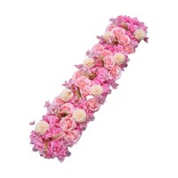 Bothyi - Arco De Flores Artificiales Realista Para Puerta, Hilera De Flores Para Fondo De Boda, Bricolaje, Color Rosa Oscuro