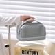 thumbnail image 5 of Bolsa de cosméticos con diseño de tostada de crema, bolsa de almacenamiento portátil de gran capacidad, hecha de cuero PU, 5 of 5