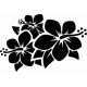 thumbnail image 1 of Sticker Ramillete Flores De Hibiscus Flor Auto Camioneta, 1 of 3