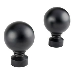 Metalhsa - Pack 2 Unidades Terminal Bola Acero Negro 28 Mm