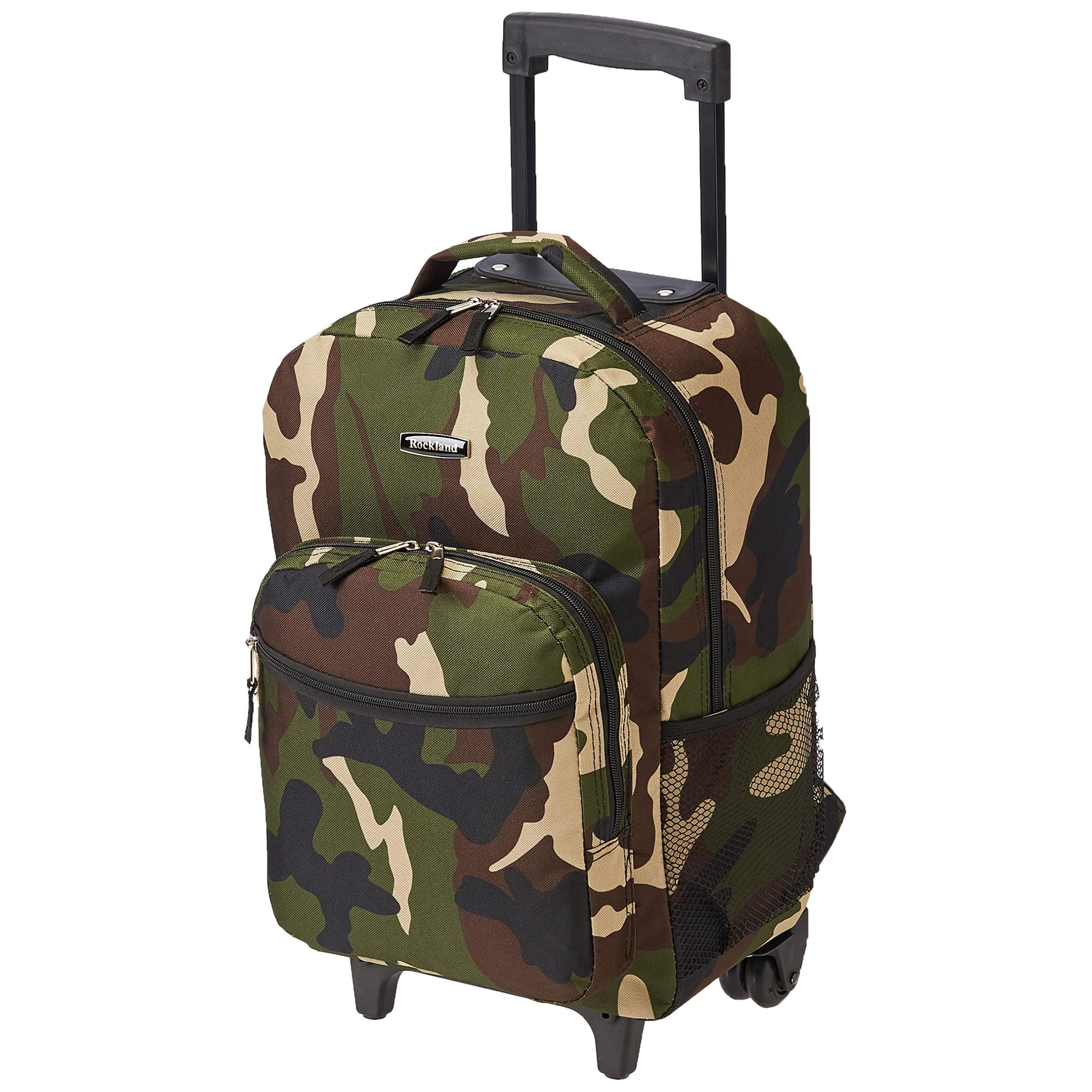 Mochila Rodante Rockland Camo De Doble Asa De 17 Pulgadas