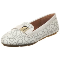 Zapato Calvin Klein Lisa Loafer Para Mujer, Color Blanco, Talla 5