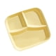 thumbnail image 1 of Plato De 3 Compartimentos Plato De Comida Dieta Control De Alimentos Para Restaurante Cocina Amarillo, 1 of 5
