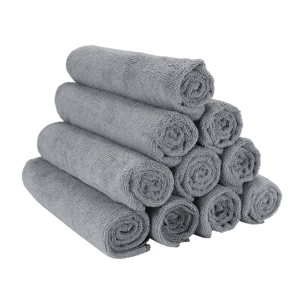 Toalla De Microfibra Para Gimnasio Arkwright 16 X 27 Cm 300 G M² 12 Unidades Color Gris