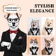 thumbnail image 3 of Esmoquin para Perro para Boda Traje de Esmoquin con Corbata de Moño, 3 of 7
