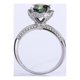 thumbnail image 2 of Anillos de Compromiso de Moissanita de 2 Quilates para Mujer Color D Claridad VVS1 Anillos de Diamante Anillos de Plata Esterlina S925 Regalos Anillos de Boda de Moissanita con Certificado, 2 of 8