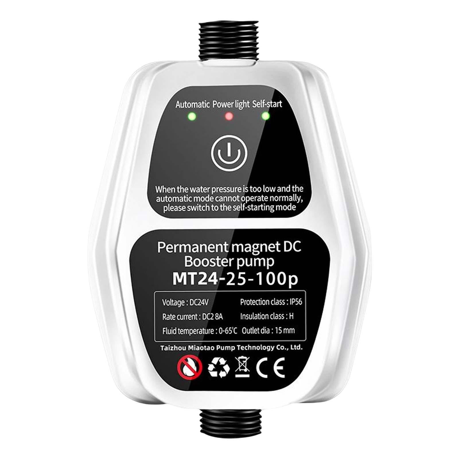 Bothyi - Controlador De Bomba De Aumento De Presión De Agua De 24 V Para Baño, Jardín, Silencioso, Automático, Blanco