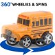 thumbnail image 3 of Toy School Bus Liberty Imports Chubby de 4 pulgadas, paquete de 12 unidades, regalo para niños, 3 of 7