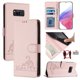 thumbnail image 1 of Funda tipo cartera FOXDOCK para Samsung Galaxy S8 con soporte, ranuras, RFID, diseño de gato, 1 of 5