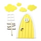 thumbnail image 5 of 1/12 Casa De Muñecas Puerta En Miniatura Accesorio De Decoración De Casa De Muñecas Amarillo, 5 of 5