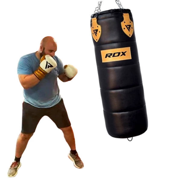 Saco de Boxeo Elite 100% Cuero Black Gold 120 cm PBL-P1B