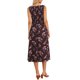 thumbnail image 3 of VESTIMENTA REFINADA Vestido sin mangas con estampado floral para el verano de las mujeres, vestido midi con cuello cuadrado y bolsillos XS Floral Rojo Marrón, 3 of 6