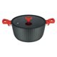 thumbnail image 1 of Olla Camden 4.4L 24 Cm Bf1624B-R Aluminio Forjado Negro 2 Piezas, 1 of 1