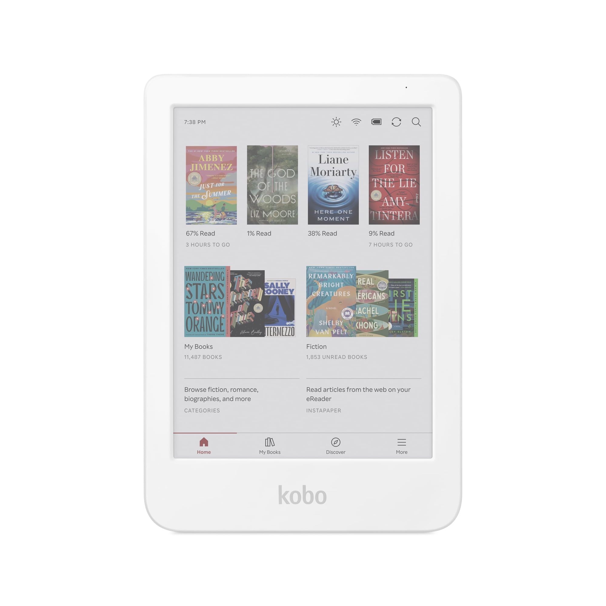 Lector Electrónico Kobo Clara Colour De 6 Pulgadas, Resistente Al Agua, 16 Gb, Blanco