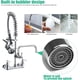 thumbnail image 4 of Grifo para fregadero de cocina BESTJEEF Commercial, montaje en pared, cromado, 4 of 7