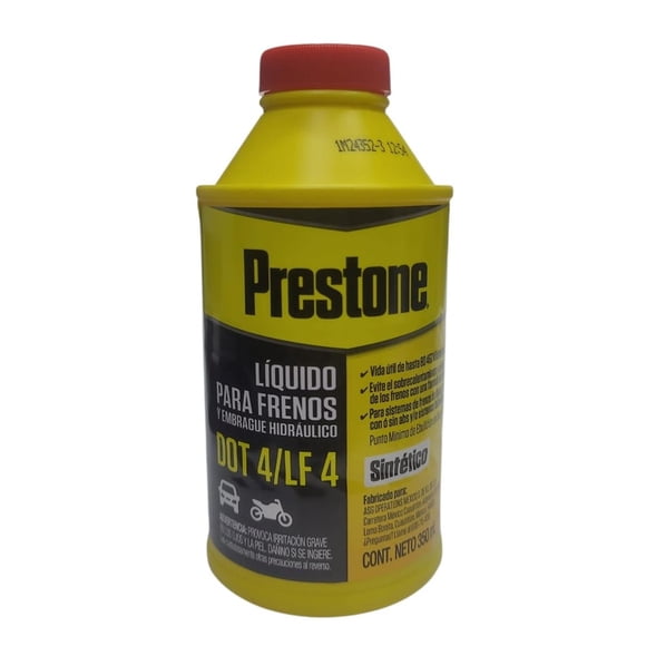 Liquido De Freno Dot 4 Prestone / 350ml / Sintetico Original