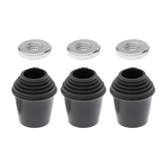 3 Pies Roscados, Piezas Duraderas Para Patas De Tom, Accesorios Para Instrumentos Musicales