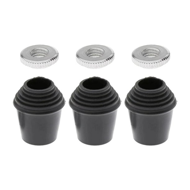 3 Pies Roscados, Piezas Duraderas Para Patas De Tom, Accesorios Para Instrumentos Musicales