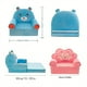 thumbnail image 2 of 1pc 50cm/19.68in Children's Multifunctional Cartoon Folding Small Sofa, Kindergarten Baby Learns To Sit On The Seat, Boys And Girls Lazy Sofa Can Be Disassembled And Washed, 2 of 4