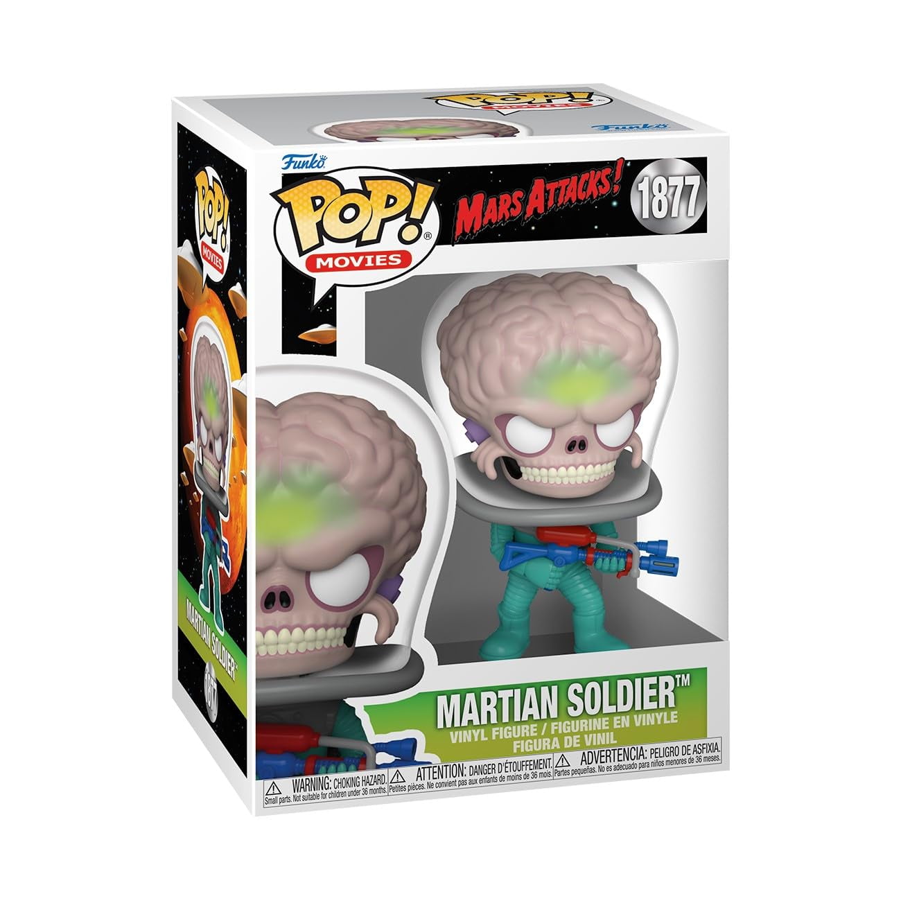Figura De Vinilo Funko Pop Movies Mars Attacks Martian Alien