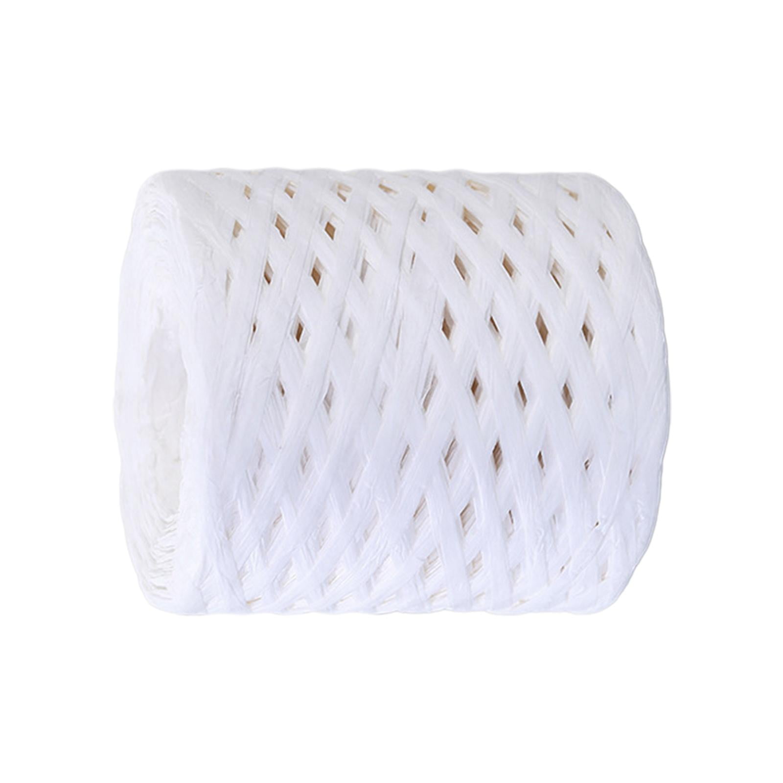 Magideal - Cinta De Papel De De 218,72 Yardas, Pieza Central, Reciclable, Duradera Para Tejer, Envoltorio De Regalo, Festival, Día De San Valentín, Caja De Blanco