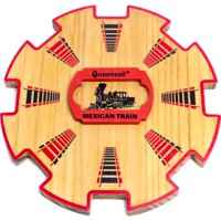 Mexican Train Hub Queensell Wooden Para Juego De Dominó