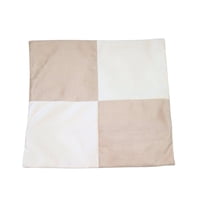Máxima Design - Funda Cojín Gabriela Beige Blanco Felpa 50X50 Cm