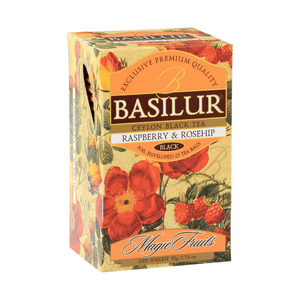 Te Negro Frutal Basilur Raspberry Rosechip Caja 25 Bolsas