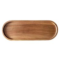 Bothyi - Bandeja De Madera Para Aperitivos, Vajilla, Plato De Madera Para El Hogar, Baño, Cocina, Ovalado