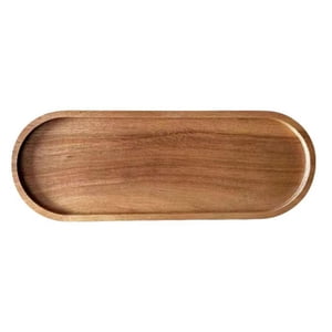 Bothyi - Bandeja De Madera Para Aperitivos, Vajilla, Plato De Madera Para El Hogar, Baño, Cocina, Ovalado