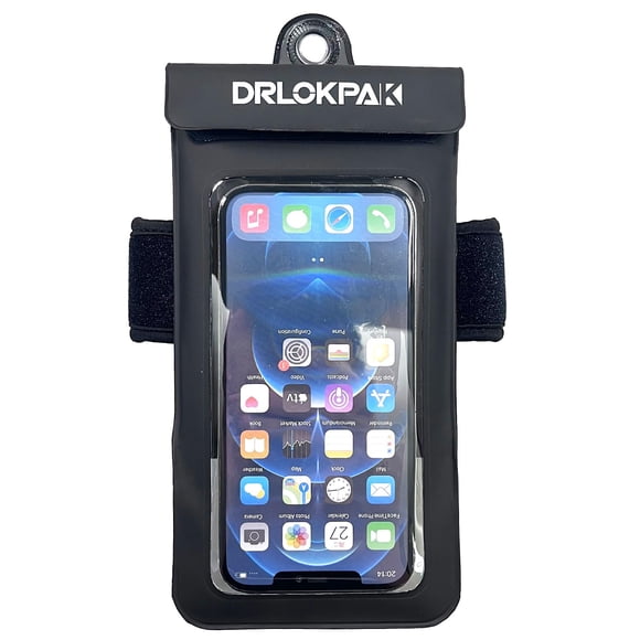 Funda impermeable para teléfono DRLOKPAK con brazalete flotante para pantalla de 7 pulgadas