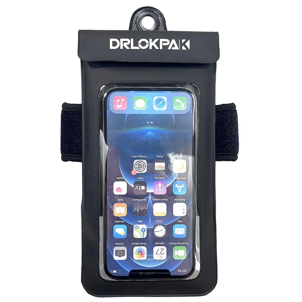 Funda impermeable para teléfono DRLOKPAK con brazalete flotante para pantalla de 7 pulgadas