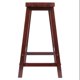 thumbnail image 3 of Taburete Winsome Satori con asiento de sillín, 24 cm, madera de nogal, 3 of 9
