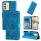 thumbnail image 4 of Funda tipo cartera FOXDOCK para Vivo V23 5G , diseño girasol en relieve, cuero PU, cierre magnético, soporte y tarjetero, 4 of 5