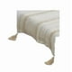 thumbnail image 1 of Piecera pie de cama boho bordada cama king y 2 plazas diseño 6 color blanco, 1 of 2